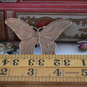 Antique Butterfly Template Gorgeous Copper Large Pattern Maker with Lots of Detail for Embroidery/Quilting image 2