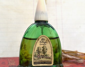 Grossmith Old Cottage Lavender Scent - prachtige antieke parfumfles jaren 1920 met originele inhoud in doos