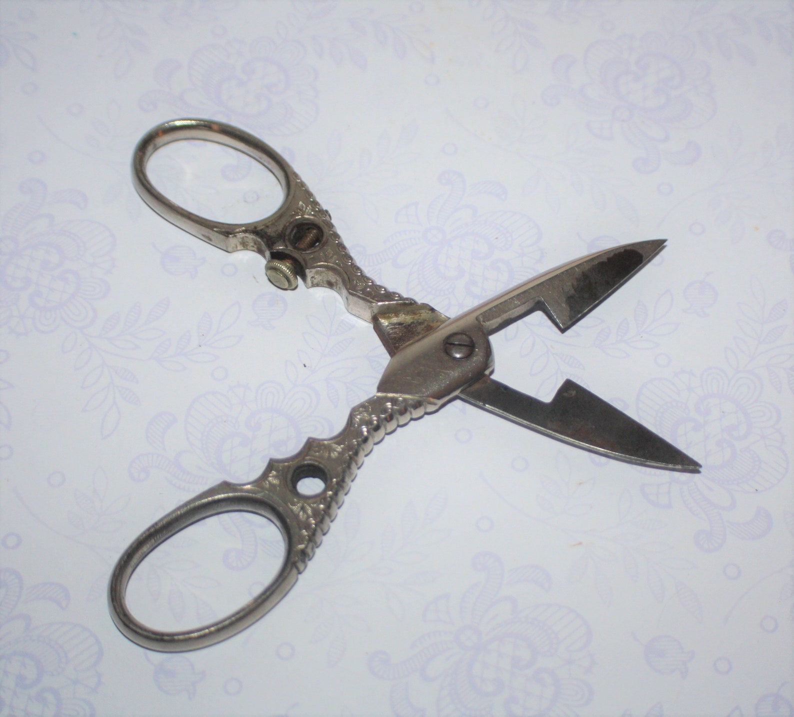 Button Hole Scissors Victorian Original Antique Etsy