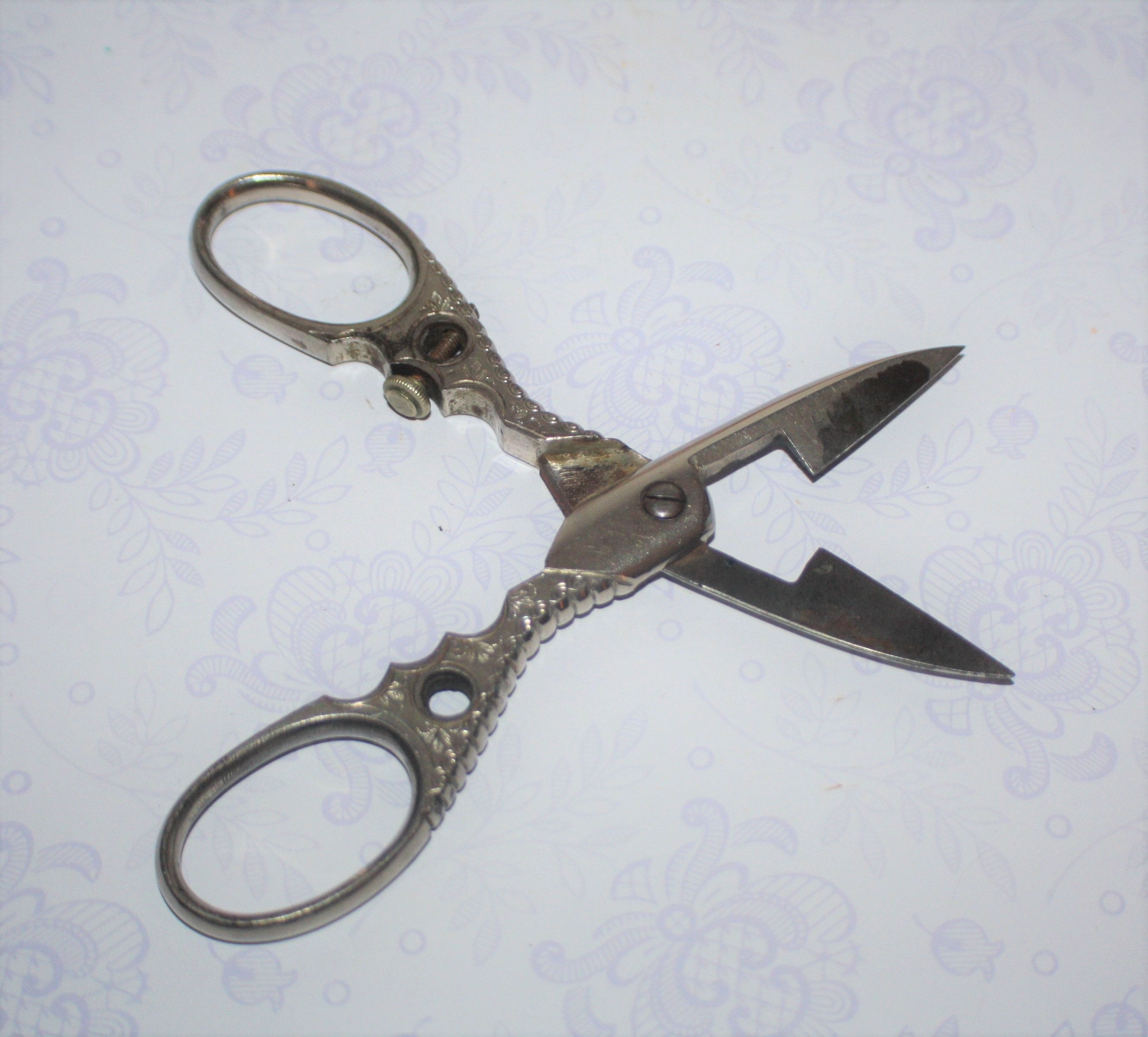 Button Hole Scissors Victorian Original Antique Etsy