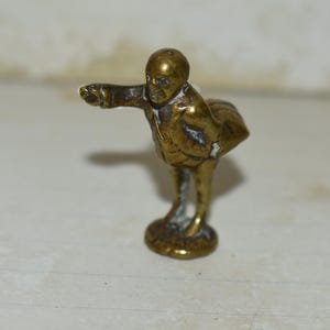 Antique Brass Mr. Pickwick Tobacco Tamper: Victorian Dickens Character