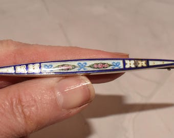 Broche Barrette Ancienne Paris - Chimère En Argent Doré Vermeil - Bijou Vintage élégant