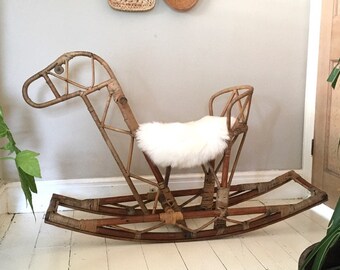 bamboo rocking horse