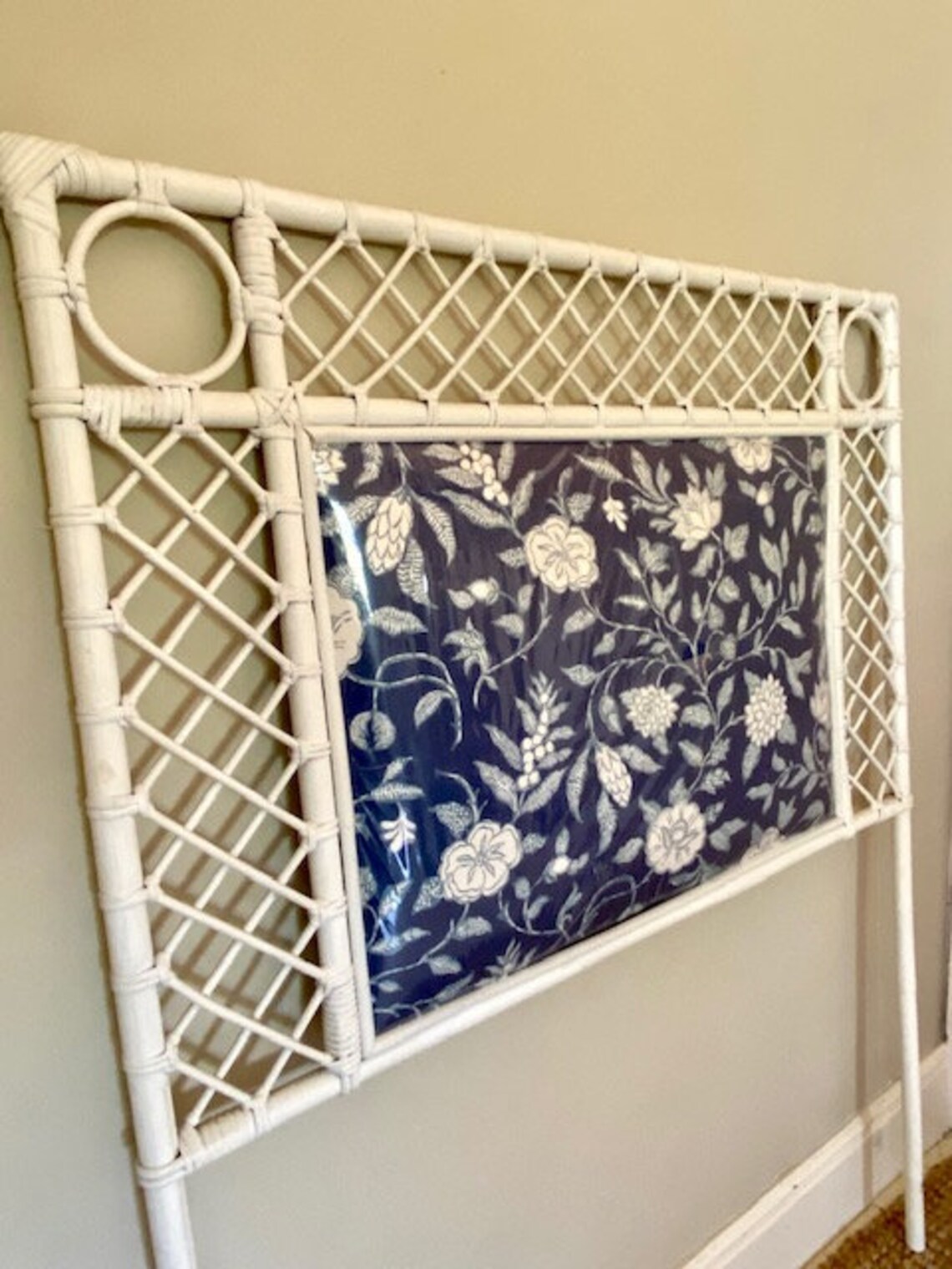 Stunning Vintage Bamboo Headboard Single Bed Head Cane Etsy