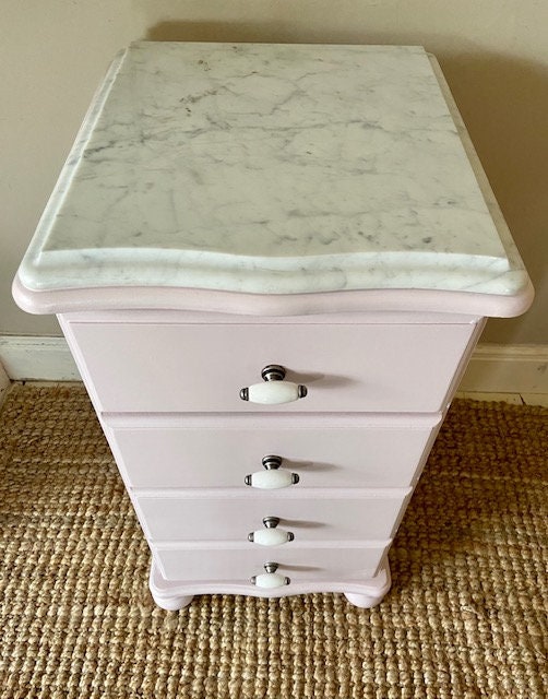Vintage Chest Of Drawers Marble Topped Set Of Drawers Chest Etsy