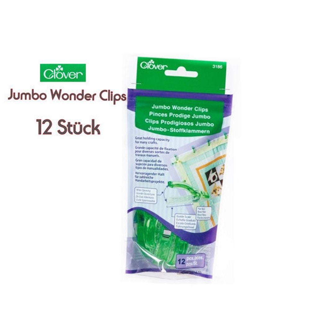 12 X Clover Jumbo Wonder Clips Etsy