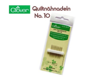 CLOVER Quiltnähnadeln No. 10