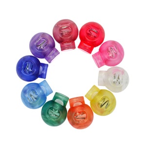 Cord stopper - transparent - 4 mm - 11 colors to choose from