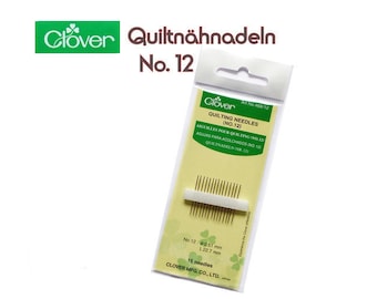 CLOVER Quiltnähnadeln No. 12, Quilten