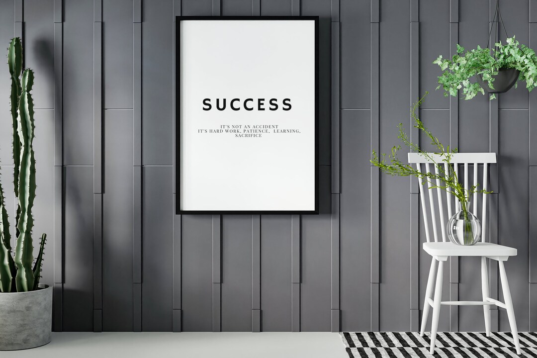 Success Motivational PDF PNG Printable File| Entrepreneur Art ...