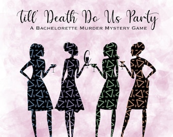 Bachelorette Murder Mystery Party Game | Fun & Unique Bachelorette Party Game | Bachelorette Activity