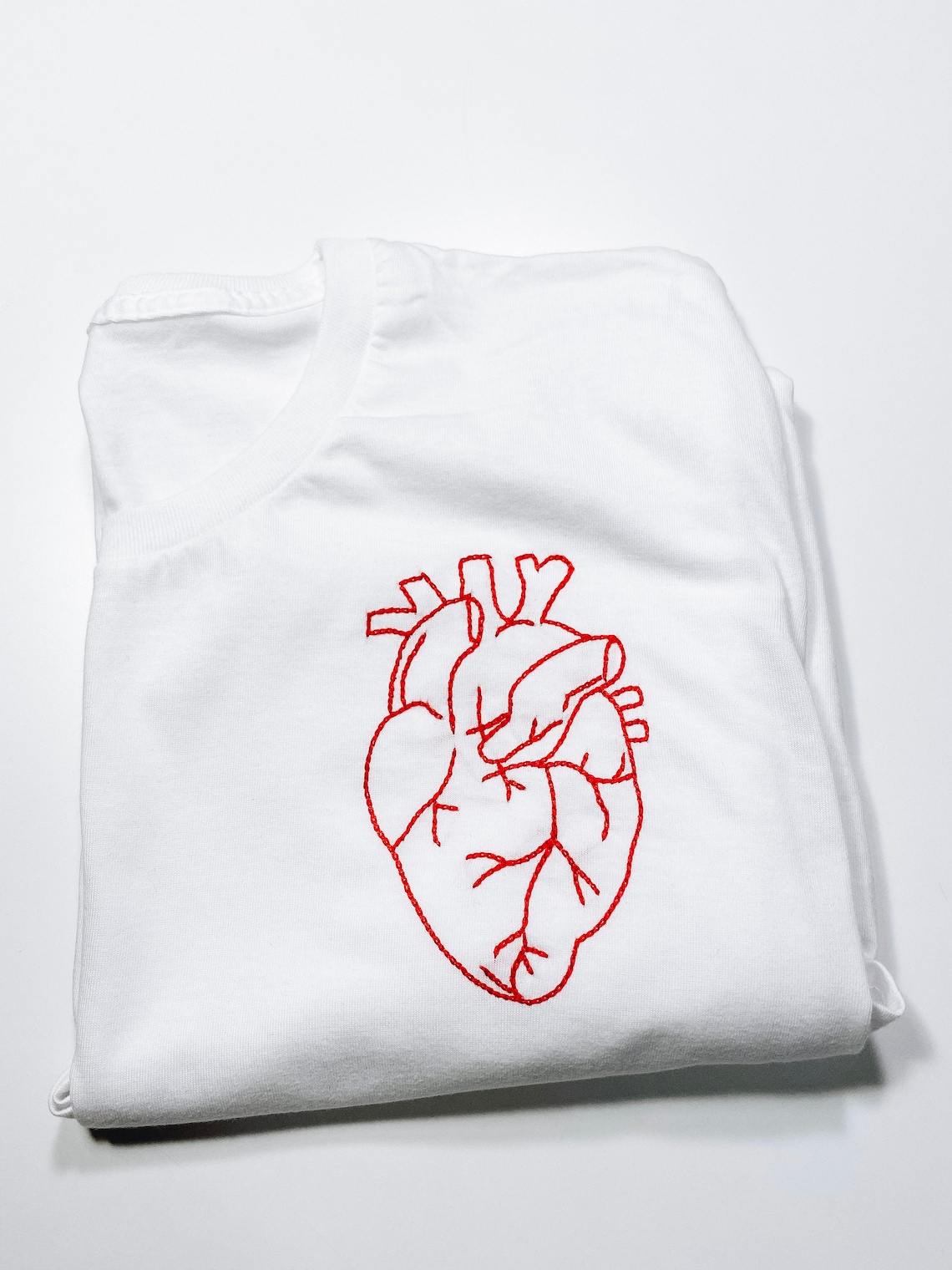 Hand embroidered hearts Shirt