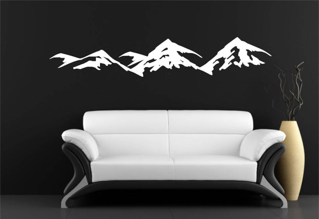 Mountain Wall Decal Vinyl Decor Boy Nursery Decal Baby Wall Etsy