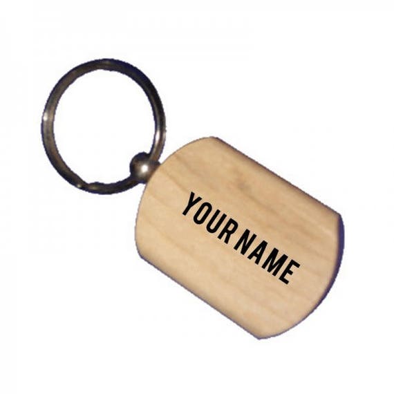 personalised wooden keychains