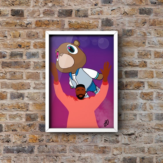 Kanye West Graduation poster wall art home decor photo print 16" 24" sizes 20"