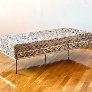Vintage Kilim Coffee Table, Ottoman Bench, Living Room Benches