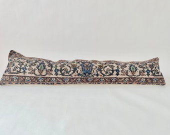 Capa de almofada Kilim lombar turca extra longa, almofada decorativa Boho