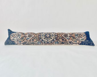 Capa de almofada Kilim lombar turca extra longa, almofada decorativa Boho