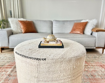 Custom Made Vintage Kilim Bench,Coffee Table, Ottoman Bench, Living Room Benches