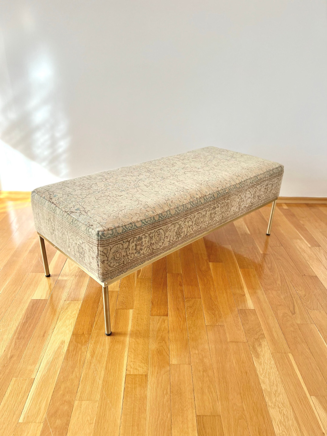 Vintage Kilim Bench Ottoman Bench Living Room Benches Etsy