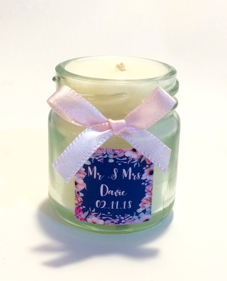 small scented candles wedding favors