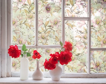 Dekorative Fensterfolie | Selbstklebende Folie | Sandgestrahlte Dekorfolie | Milchglasfolie | Geätzte Glasfolie | Sichtschutzfolie