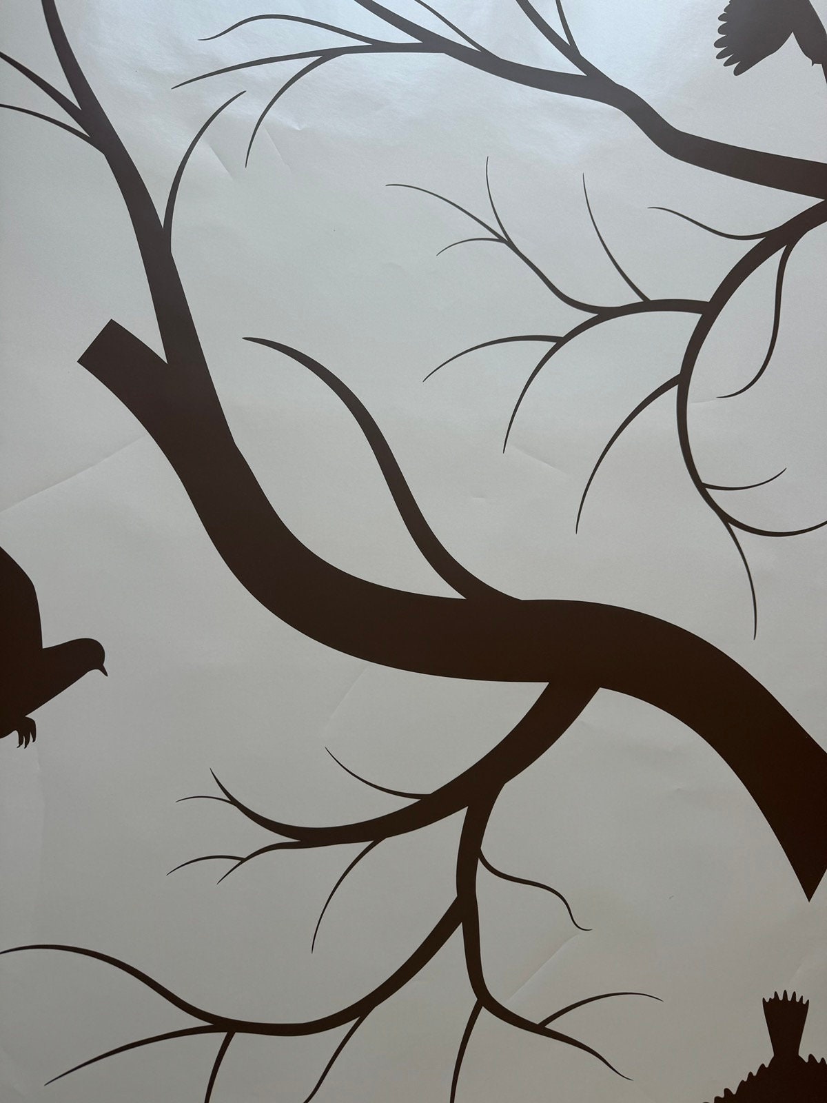 Tree Branch Wall Decal With Birds | Vinyl Sticker | Nature Wall Art ...