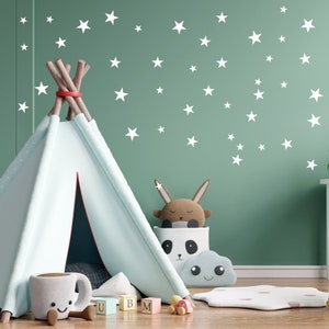 stars decal | set of stars stickers | starry sky decal | five-pointed star stickers | shining stars decal | decoration stars decal