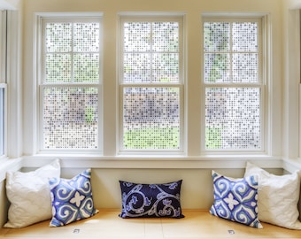 pixel decorative window film | self adhesive film | sandblasted design film | frosted window film | etched glass film | privacy window film