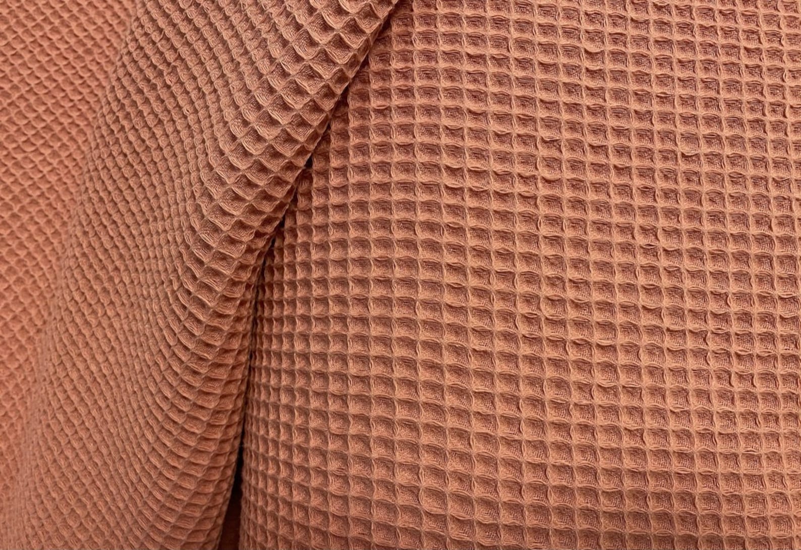 Blush Waffle fabric towel fabric by the yard Etsy