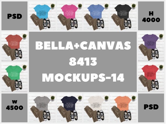 Bella Canvas 8413 Ladies Triblend Short Sleeve T-Shirt Flat Bella Canvas 8413 Ladies Triblend Short Sleeve T-Shirt Flat