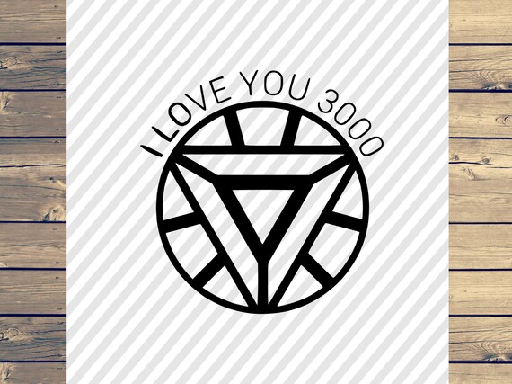 I Love You 3000 Svgi Love You 3000 Pngiron Man I Love You Etsy