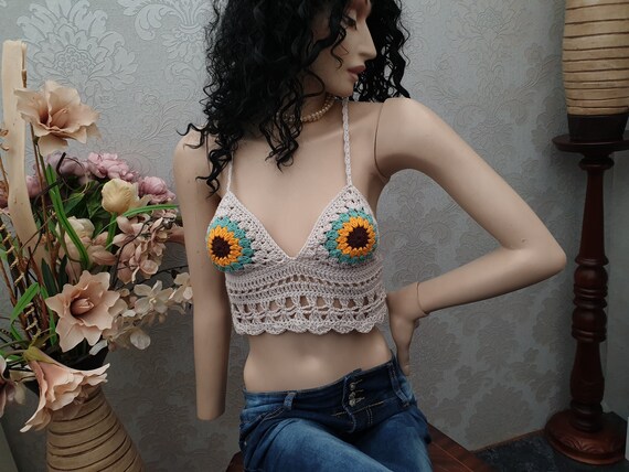 sunflower bralette