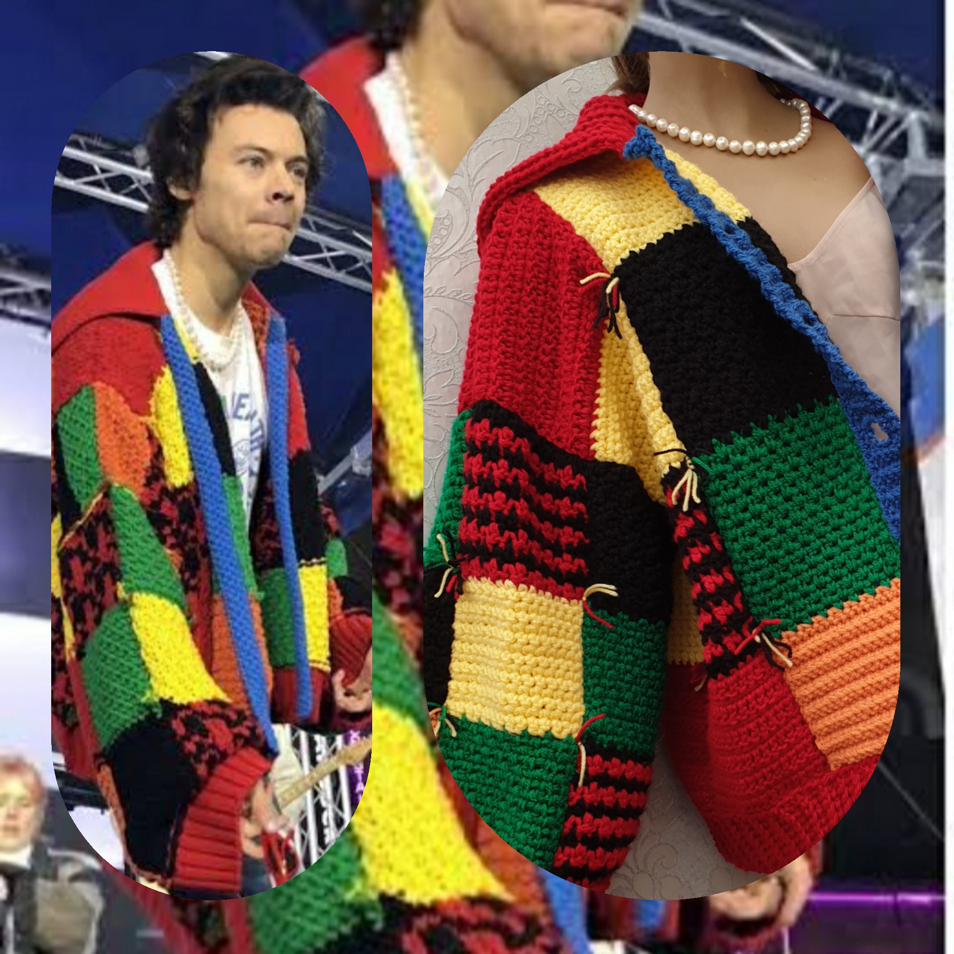 Ravelry: Harry Styles INSPIRED Crocheted Sweater pattern by Dulce