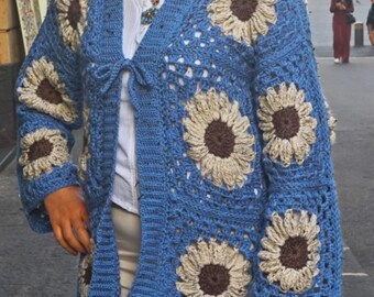 21SS DAIRIKU Flower Pattern Cardigan sky DAIRIKU(ダイリク) / 21ss