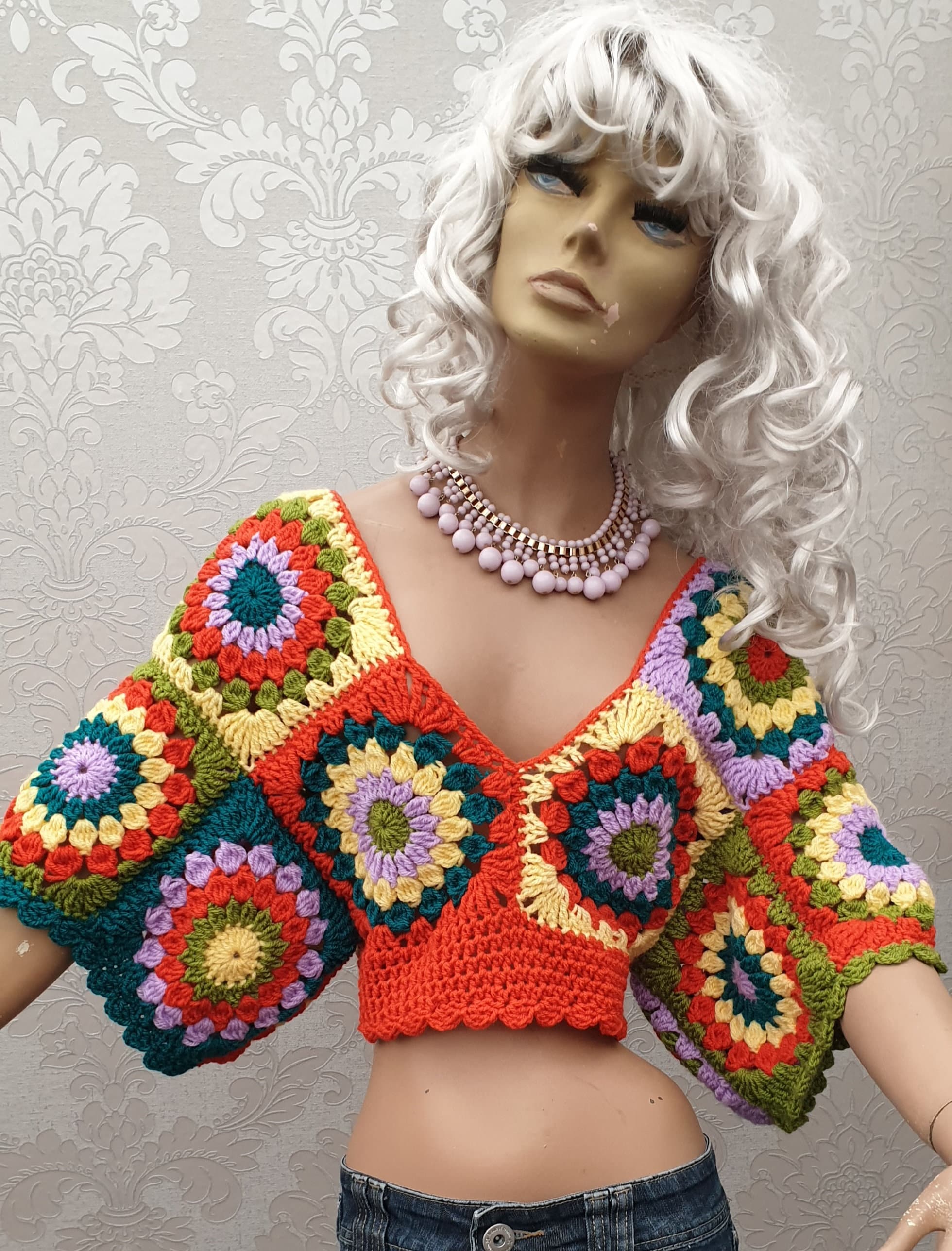 PDF Pattern Crochet Pattern DARIA Cropped Sweater Pattern