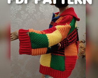 Pdf Pattern Harry Styles Cardigan Crochet Pattern JW Anderson Inspired PDF Crochet Pattern XS to xxl