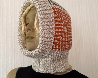 PDF File Crochet Pattern, The Labyrinth Hoodie Crochet Pattern, Crochet Hood Pattern