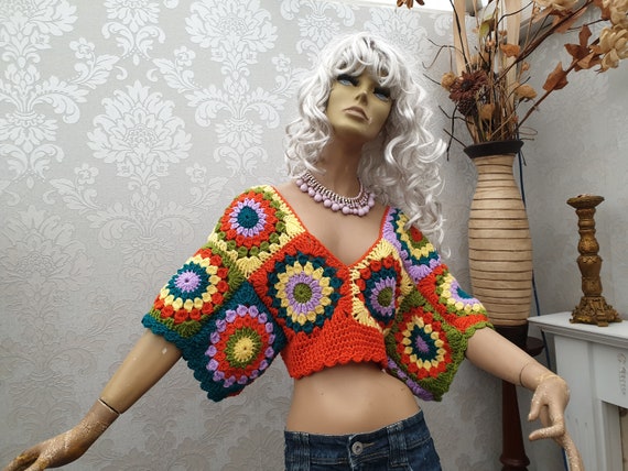 PDF Pattern Crochet Pattern DARIA Cropped Sweater Pattern PDF Pattern Crochet Pattern DARIA Cropped Sweater Pattern