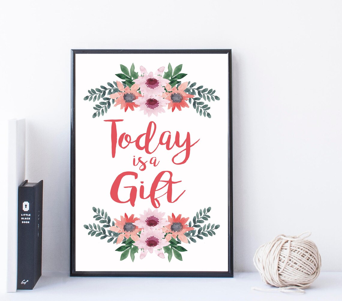 Inspirational Quote Watercolor Printable Wall Art - Etsy