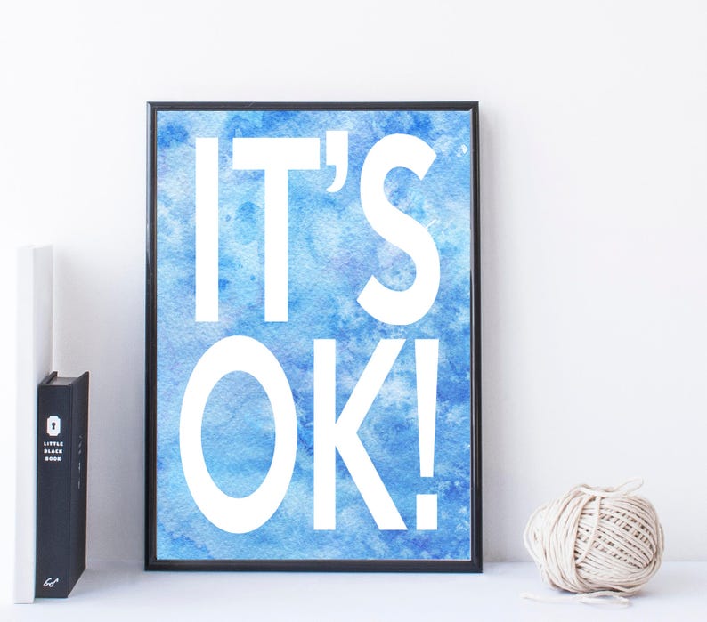 Inspirational Quote Watercolor Printable Wall Art - Etsy