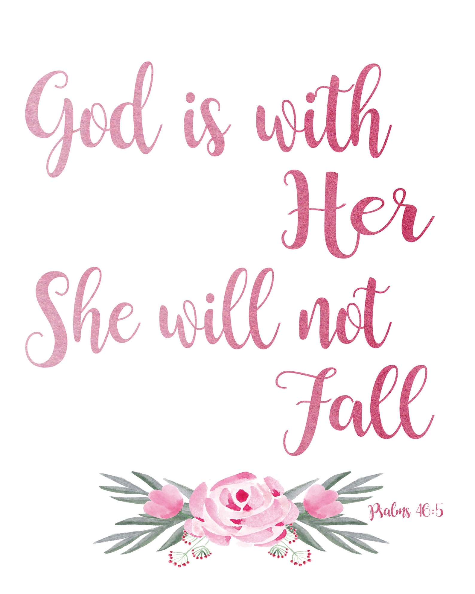 Bible Verse Quote Watercolor Printable Wall Art - Etsy