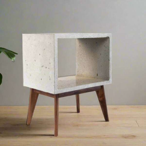 Concrete Bedside Table - Etsy
