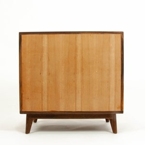 The Hiro Mid-century Modern Black Walnut Dresser or Large Nightstand. image 9