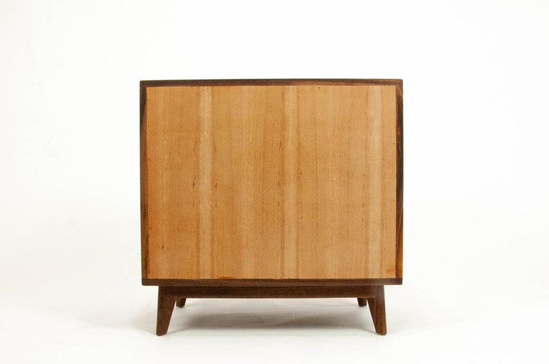 The Hiro Mid-century Modern Black Walnut Dresser or Large Nightstand. image 9