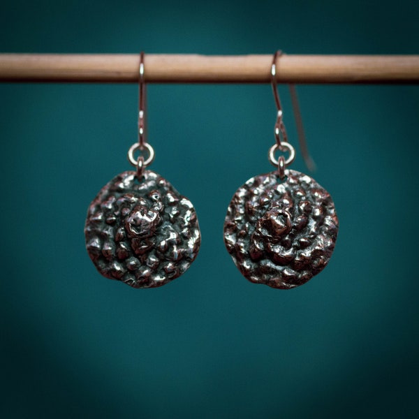 Acorn Cap Handmade Silver Earrings