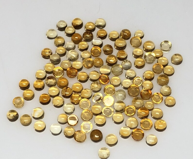 100/% Natural CITRINE 5x5 mm Round Cabochon Loose Gemstone Details about / Amazing Lot !!