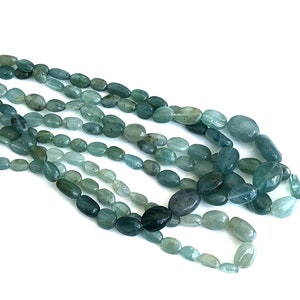 AAA+ High Quality Beads!! Natural Grandidierite Smooth Nugget Plain Beads, Rare Grandidierite 16 Inch Strands Beads, 6x4-13x9 MM,