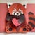 Funny Red Panda Greeting Cards For Sale