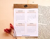 Monthly Calendar 2022 Bullet Journal Planner Stickers - Set of 3